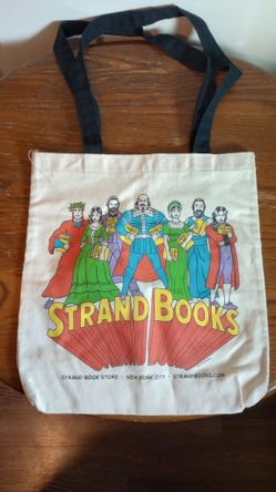 Superhero Tote Book Bag Strand Books Looks New. MPU