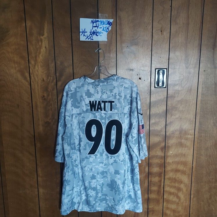 Mystery Rookie Card With Tj Watt Steelers Nike 2x Jersey