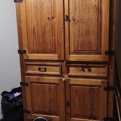 Wooden Armoire Cabinet