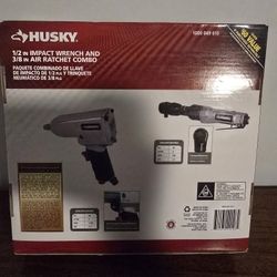  HUSKY
1/2 IN MPACT WRENCH AND 3/8 IN AIR RATCHET COMBO