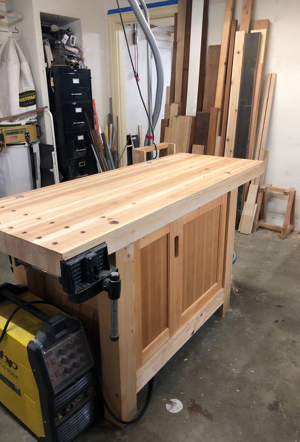 Solid workbench with tool cabinet for Sale in Tacoma, WA ...