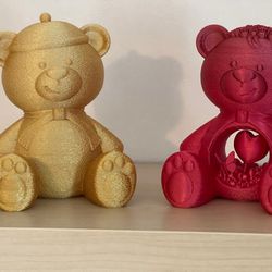 Ornamental 
Valentine's Teddy Bear - 3d Printed 