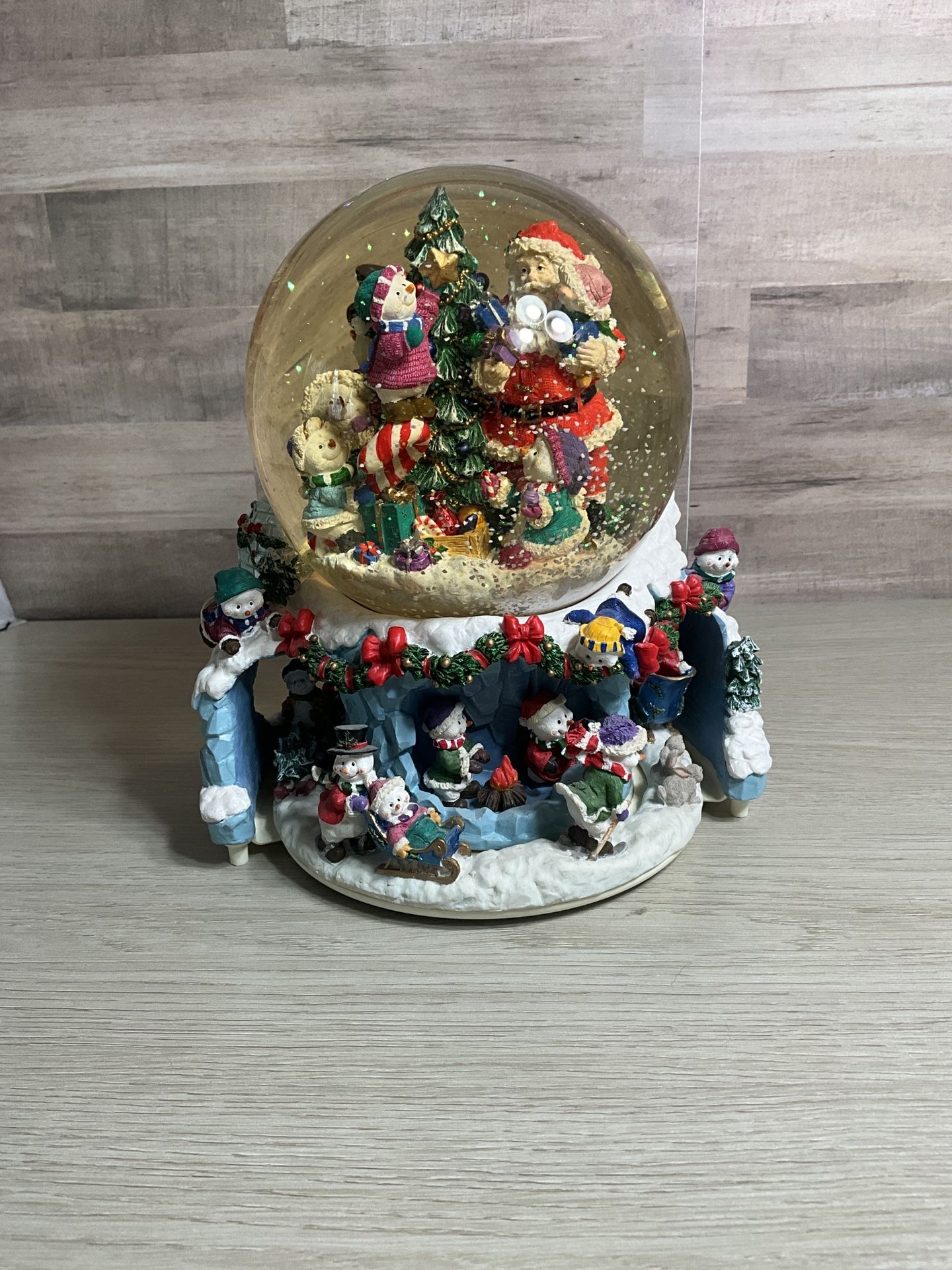 Kirkland Musical Snow Globe Revolving Base “Merry Little Christmas
