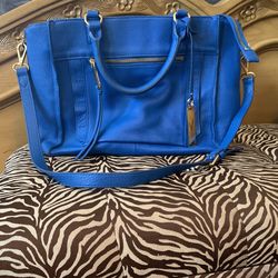 Vince Camuto Leather Purse Shoulder Bag Royal Blue