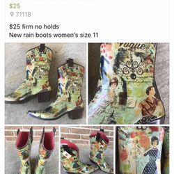 New Rain boots Women’s Size 11