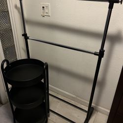 Clothes Rack & Storage Cabinet 