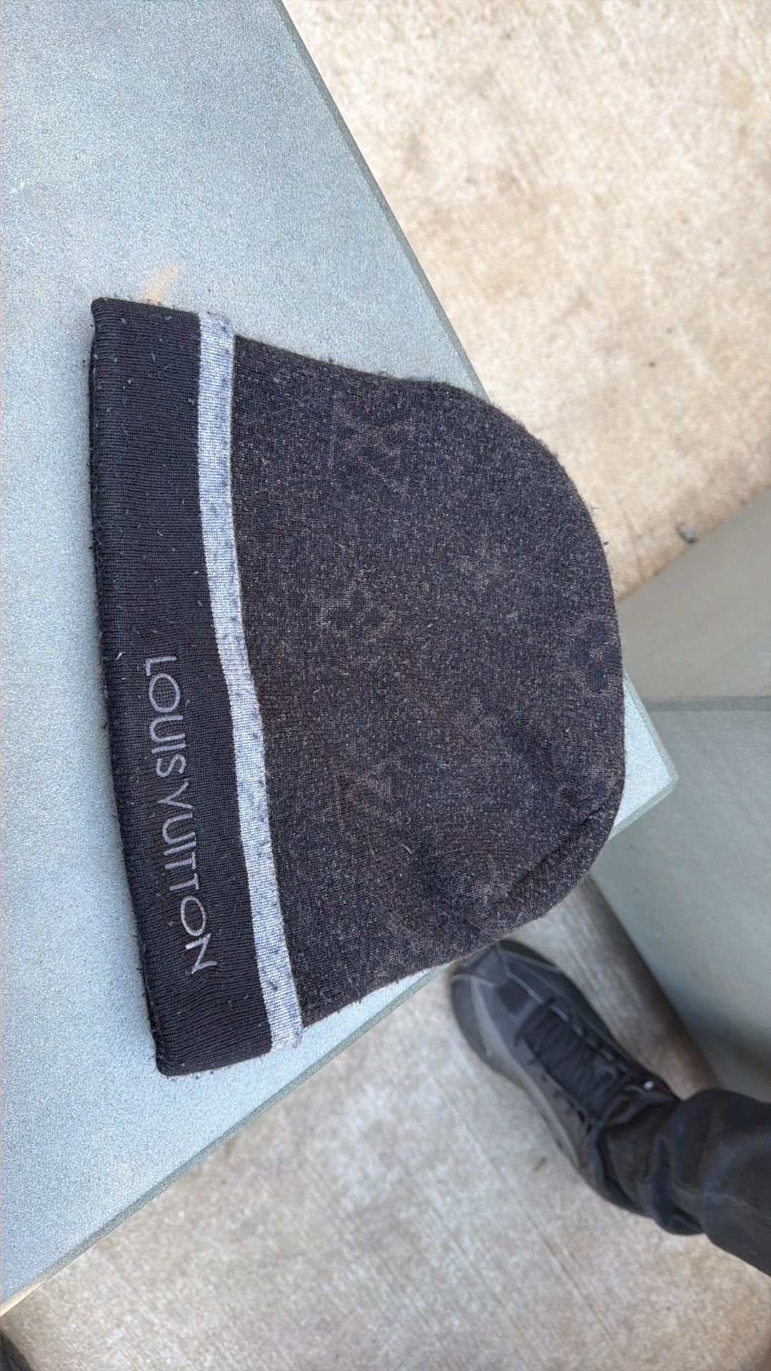 Black Louis Vuitton Beanie