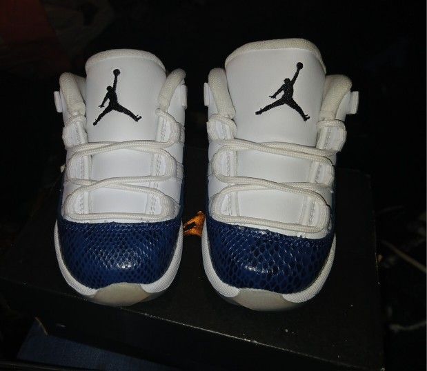 NIKE AIR JORDAN RETRO LOW LE (TD) - NAVY SNAKESKIN