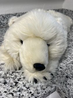 Polar Bear Stuffed Animal - 2 Feet Long