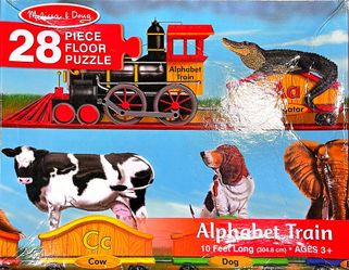 Alphabet train board game