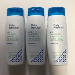 3 pack Of 2 In 1 Dandruff Shampoo And Conditioner 