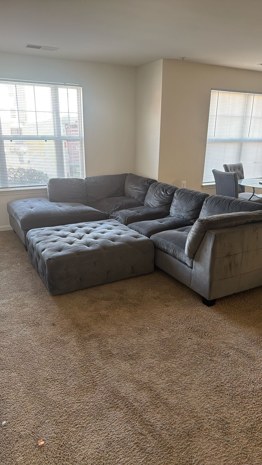 Large Sectional With Ottoman