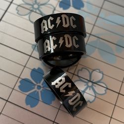 AC/DC Stainless Steel Rings 