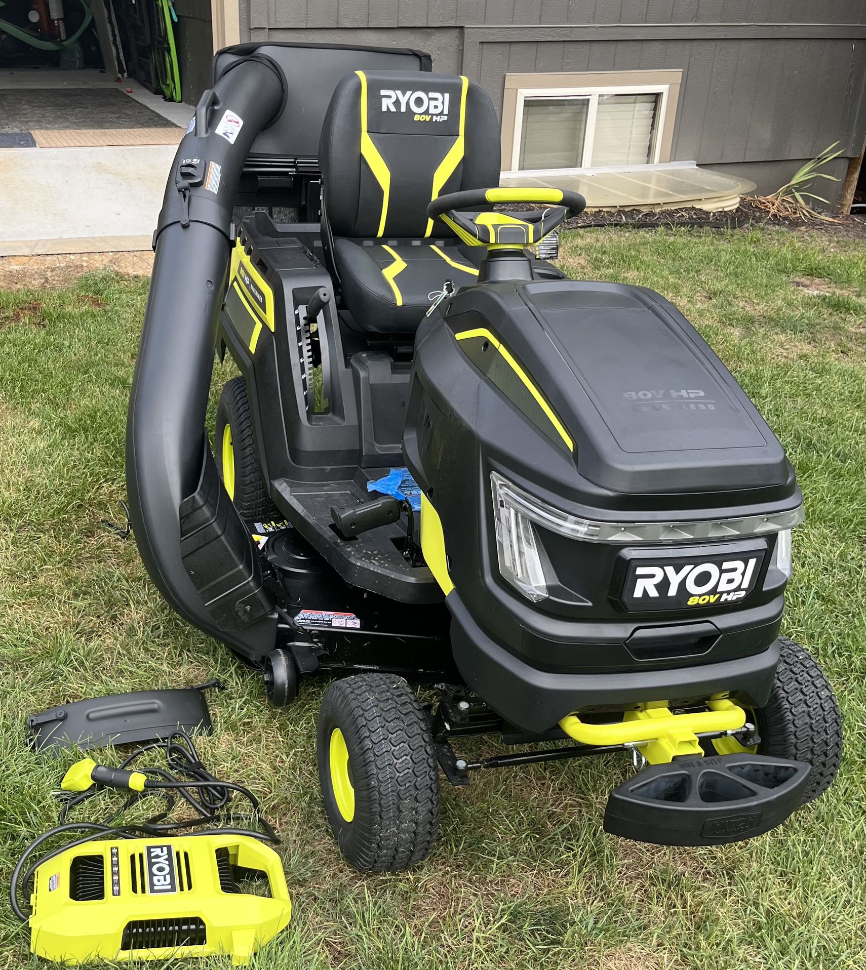 RYOBI 80v Electric Riding Mower - Great Deal with Accessories 