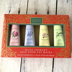 New Crabtree & Evelyn Hand Therapy Set of 4 - 4x 0.9oz