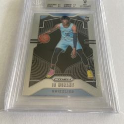JA MORANT PANINI PRIZM ROOKIE CARD NBA BGS GRADED GEM MINT 3 X 9.5