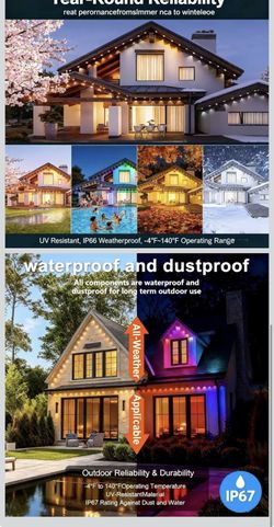Outdoor Lights 200FT
