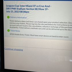 Inter Miami FC Vs Cruz Azul 