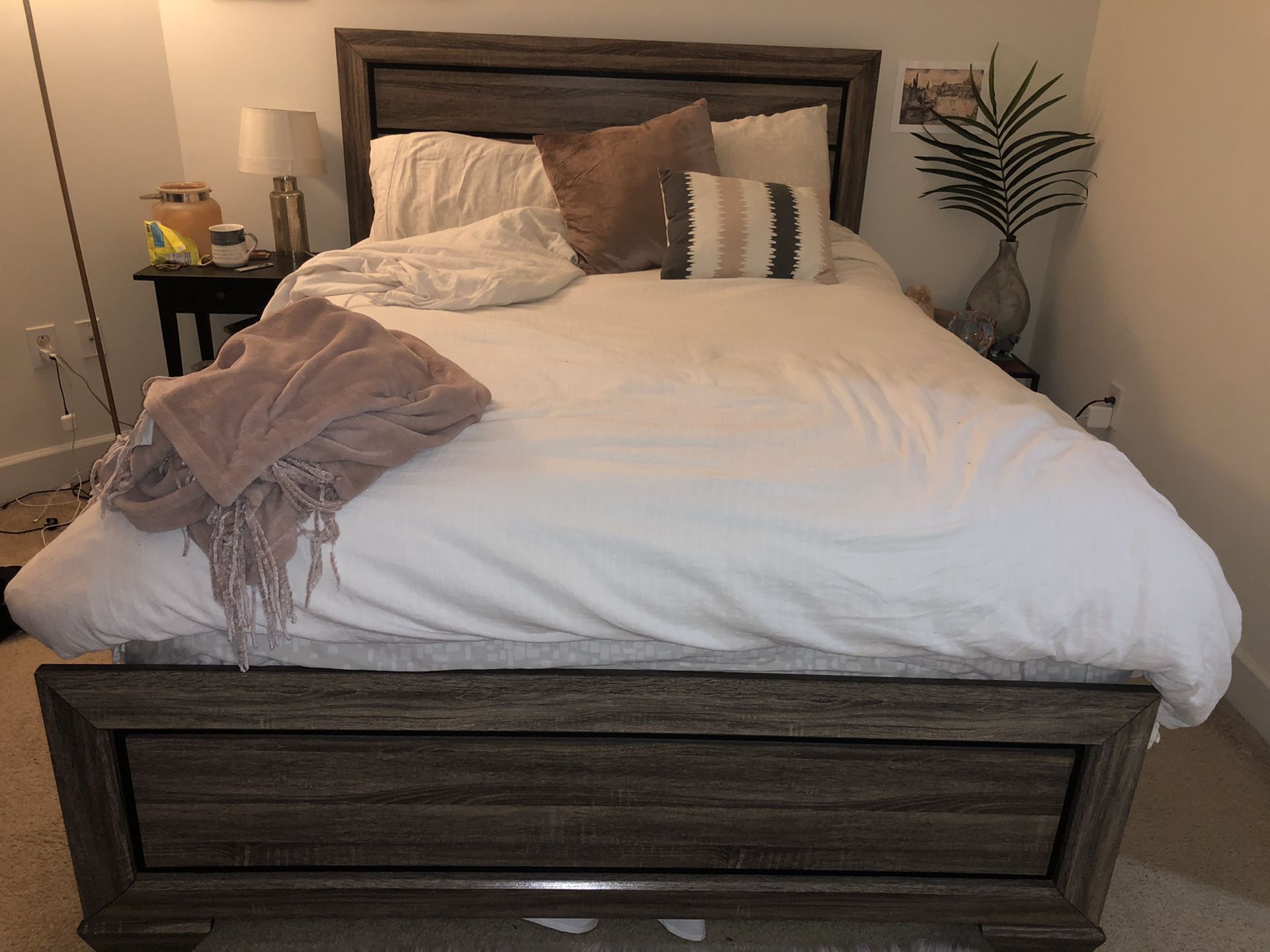 Bed Frame- Great Condition. Queen size. Moving, must go.