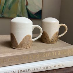 Handcrafted Salt & Pepper Set ( H4.5" ) firm on price 