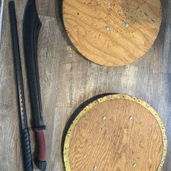Practice Swords and Handmade Shields
