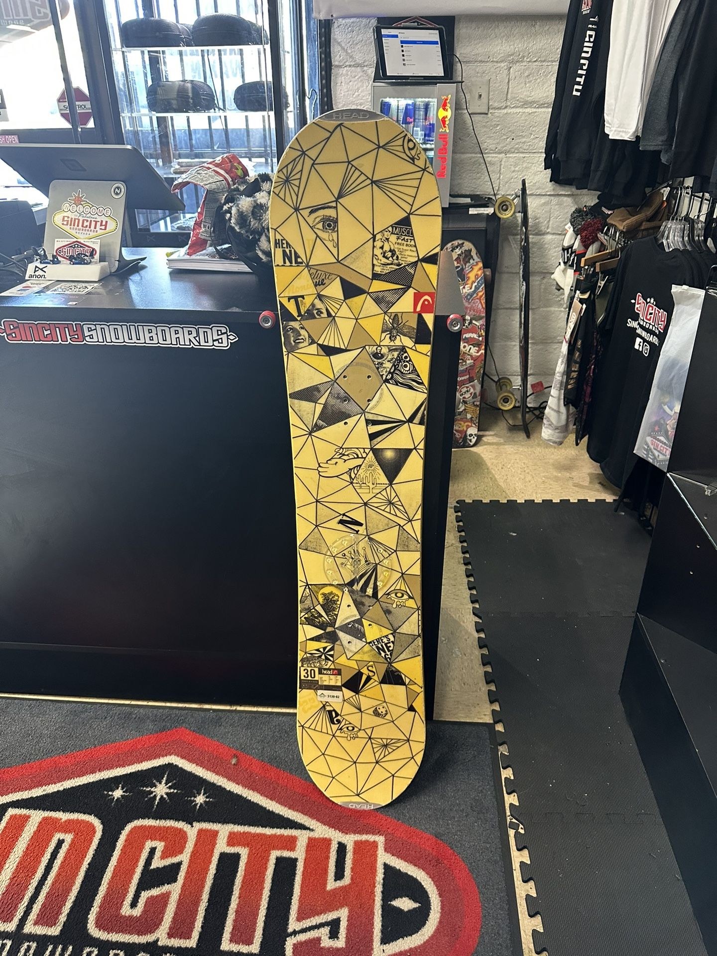 head 130 rocker snowboard certified with warranty
