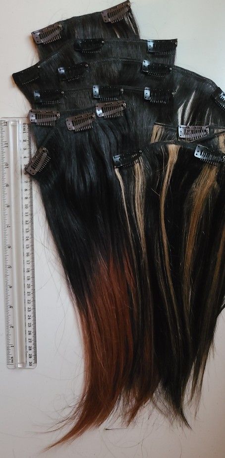 7 Pcs 10 And 12 Inch Real Hair Clip In Hair Extensions
