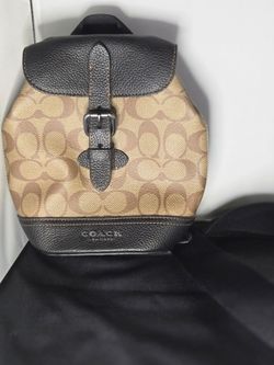 Coach New York Signature Canvas Backpack