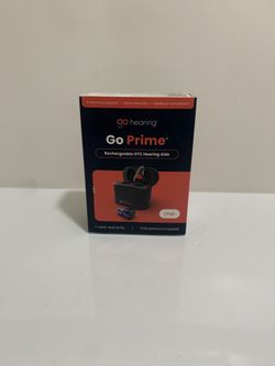 New Go Hearing - Go Prime Rechargeable OTC Hearing Aids with Charging Case