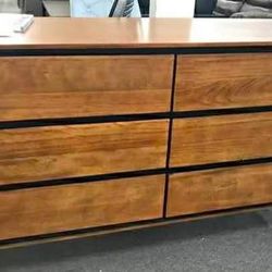New Mid Century Dresser.  Dark Oak Finish.  58 X 17 X 35H.  Free Delivery!