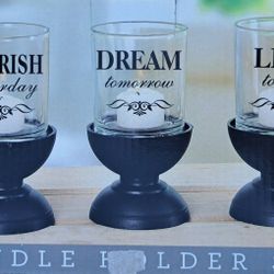 *Brand New* 3pc Candle Holder Set