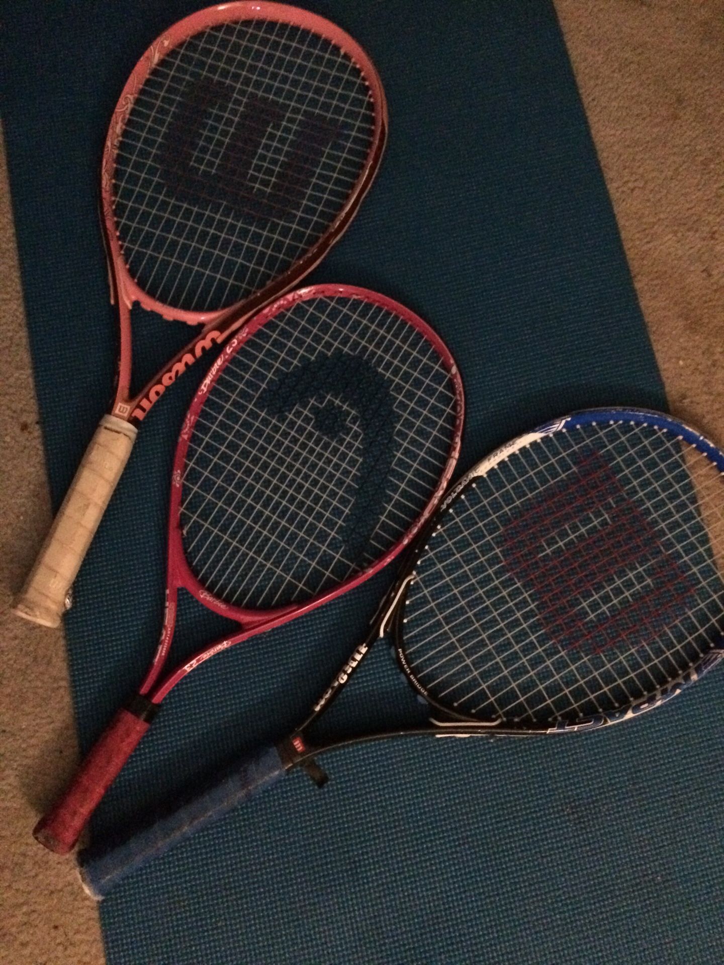 3 Tennis rackets