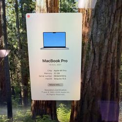 MacBook Pro 14” Late 2021