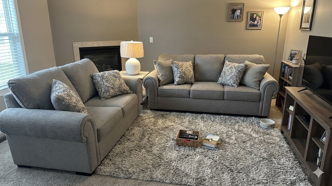 OM• $38 Initial • Brand New Living Room couch set, sofa and loveseat