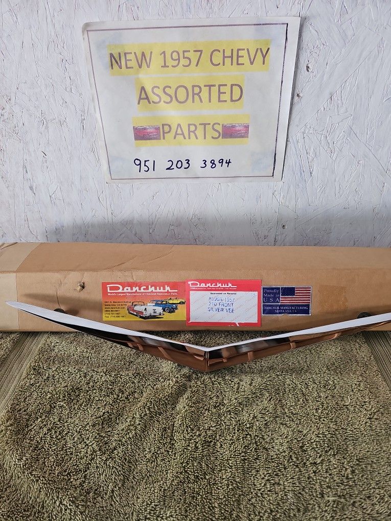 1957 Bel-Air Hood V Scipt Emblem