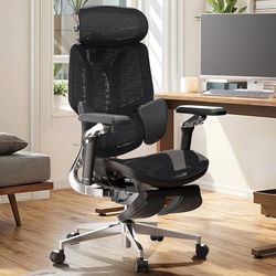 H185-E3 Ultra Ergonomic Office Chair, Big and Tall Office Chairs - with 3-Zone Dynamic Lumbar Support, 360° Mechanical Armrests, 4D Adjustable Headres