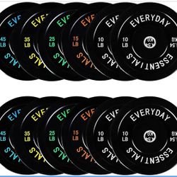 Everyday essential Bumper Plates 260lbs 