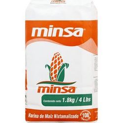 Set of 3 Minsa 4 lb / 1.8 kg bag of instant white corn masa flour cooking kitchen dining