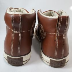 Converse Men's 11.5 M Brown Leather Shoes Chuck Taylor All Star Hi Top Sneakers