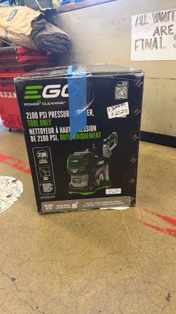 Ego 2100 PSI pressure washer ( tool only )