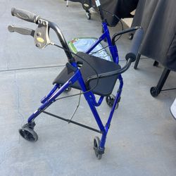 Walker Seat Wheeled With Brakes Chair 
