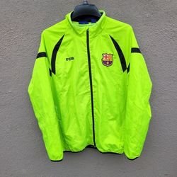 fc barcelona windbreaker green