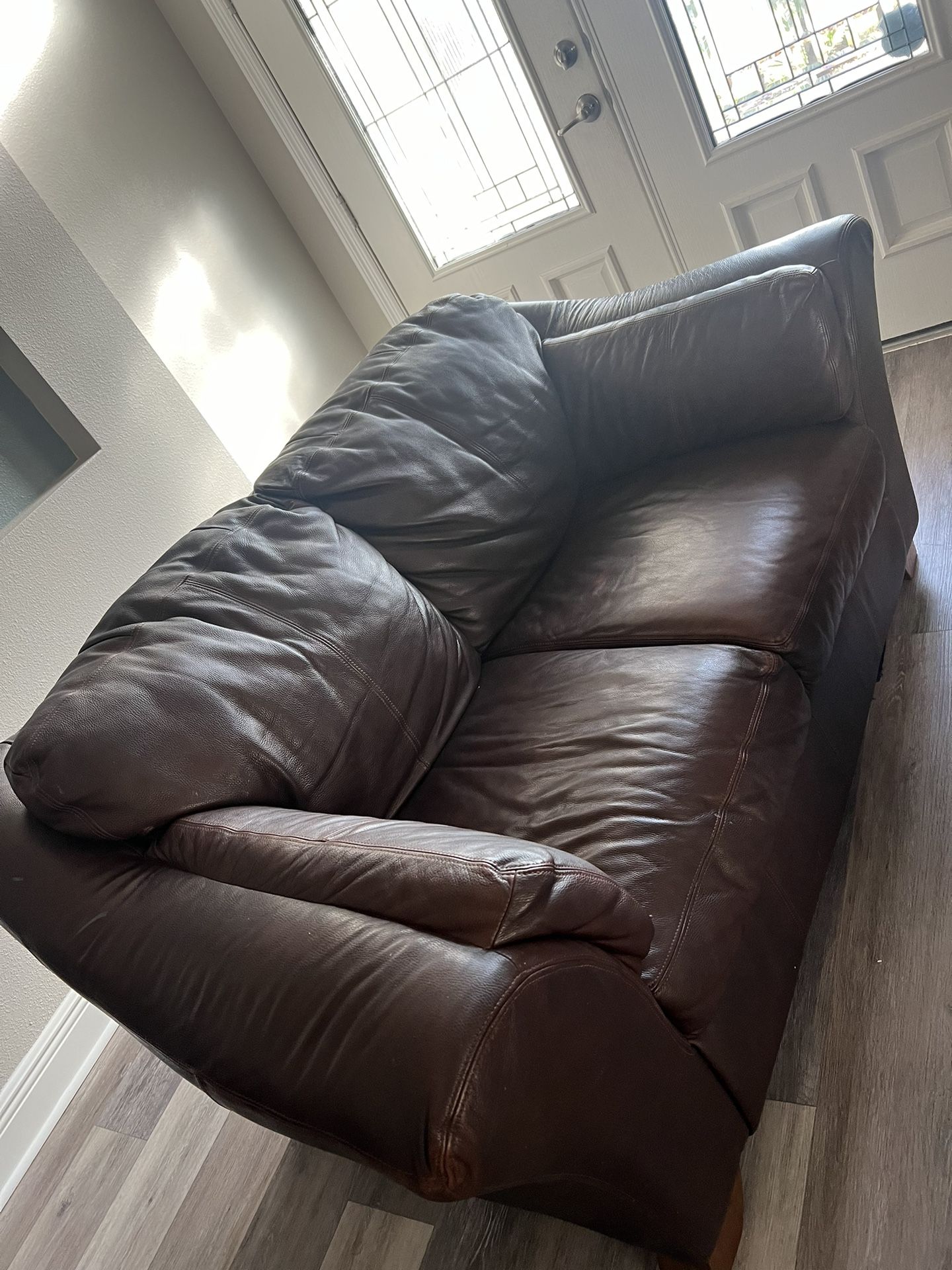 Two Seater Leather Couch
