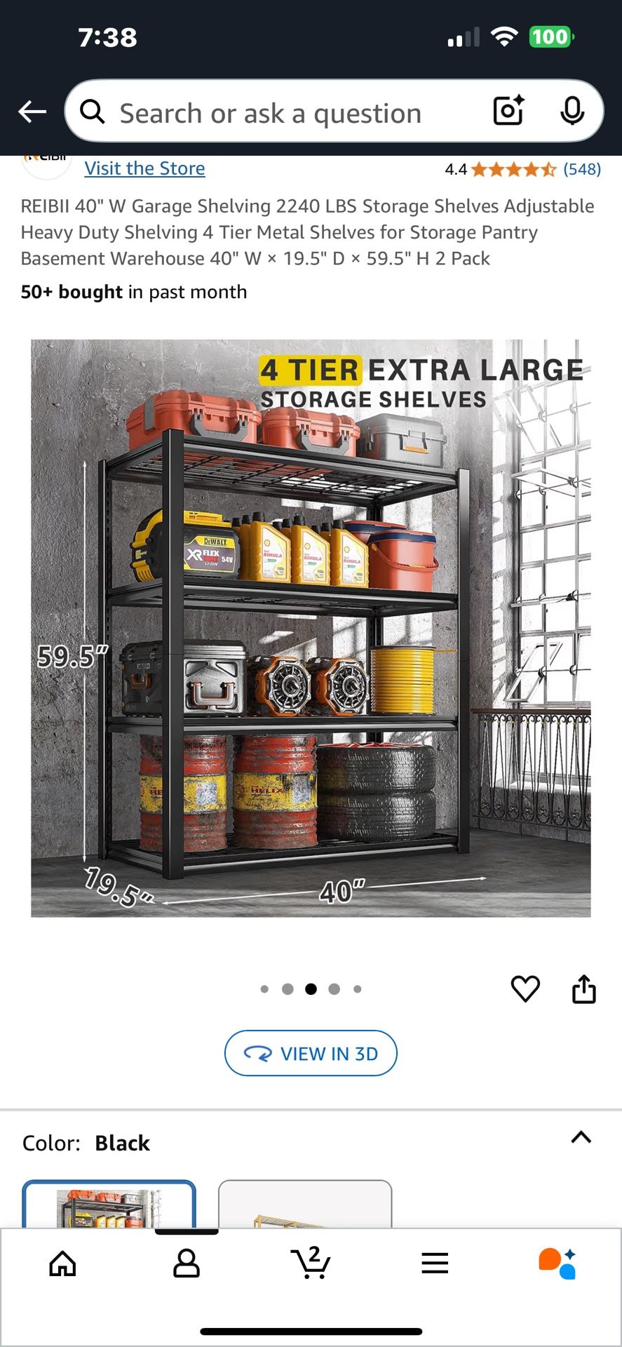 Garage Shelve Storage Unit