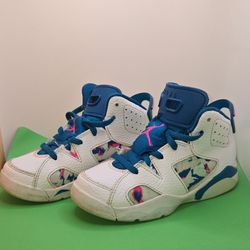 Air Jordan 6 Retro "Green Abyss" Size 11c Kids