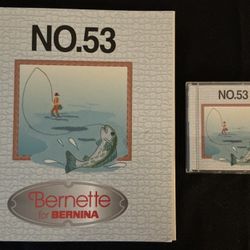 Bernette For Bernina No. 53  Embroidery Card Complete With Patterns 