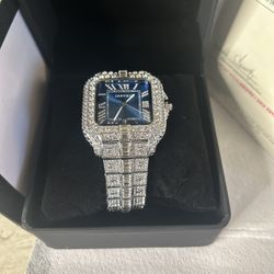 GRA verified luxurious moissanite watch 