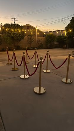 Red carpet posts