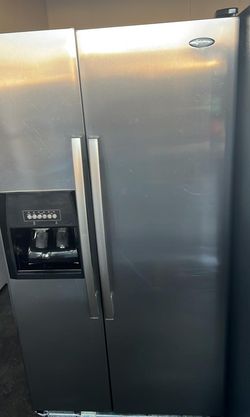 Whirlpool Side By Side Stainless Steel Refrigerator Fridge
