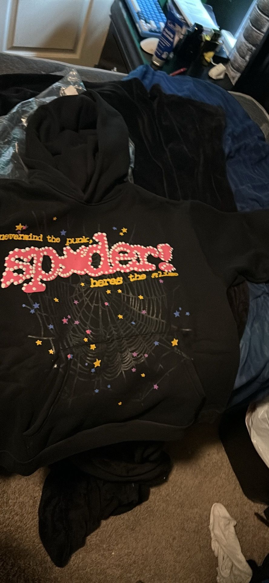 Black Spider Hoodie V2 **Size Medium**